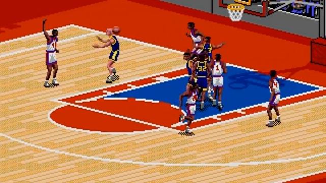 Indiana Pacers vs Detroit Pistons NBA Live '95 Sega Genesis смотреть онлайн