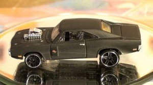 Hot Wheels Fast & Furious 3/8 '70 Dodge Charger R/T 2014 Fl Blk  HotWheelz 4 U Toys