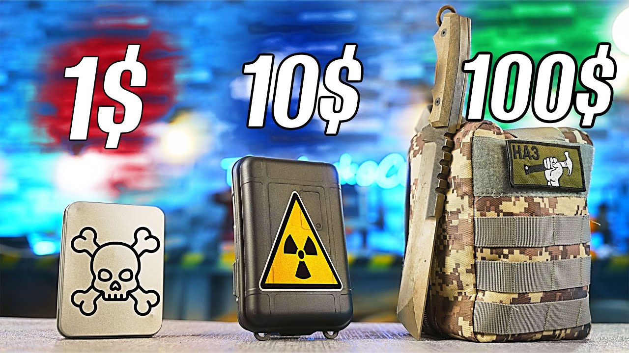 НАБОР ДЛЯ ВЫЖИВАНИЯ за 1$ vs 10$ vs 100$ смотреть онлайн