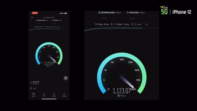 #Thailand 5G Speed test on #iPhone12 смотреть онлайн