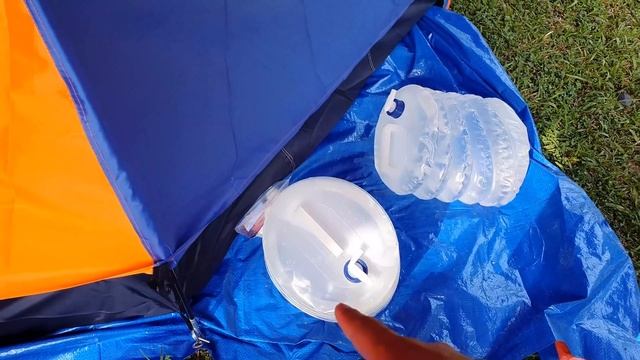 Ini setup camping saya | First time camping смотреть онлайн