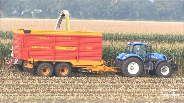 Maize 2013 CLAAS JAGUAR 950 Loonbedrijf:SPORTEL Midwolda. смотреть онлайн