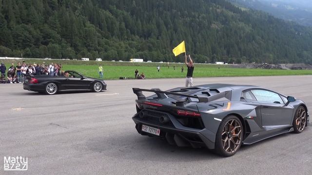 Lamborghini Aventador SVJ - LAUNCH CONTROL Accelerations on the Airstrip! смотреть онлайн