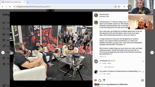 MUTANT CEO Jim McMahon Opens Up About Arnold! | 2024 Arnold Classic Ohio Recap смотреть онлайн