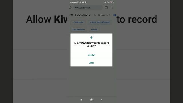 6-Adding downloaded Extension file in Kiwi Browser смотреть онлайн