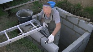 Стенки септика из шлакоблока