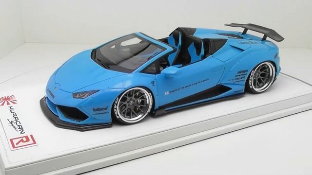 1/18 CUSTOM MODEL SERIES - EPISODE 39 - LIBERTY WALK BABY BLUE HURACAN SPYDER смотреть онлайн
