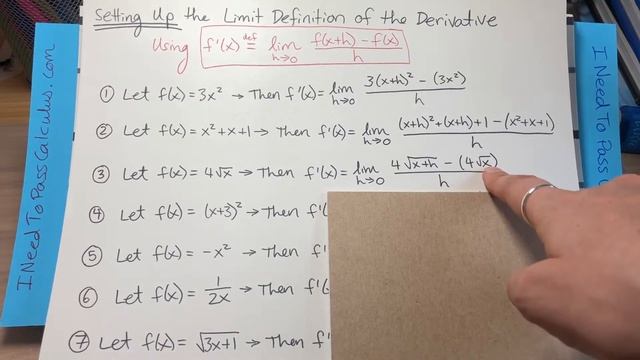HOW TO SET UP THE LIMIT DEFINITION OF THE DERIVATIVE | Calculus Derivatives смотреть онлайн