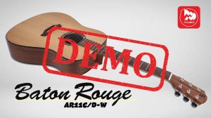 Акустическая гитара BATON ROUGE AR11C/D-W - демонстрация звучания