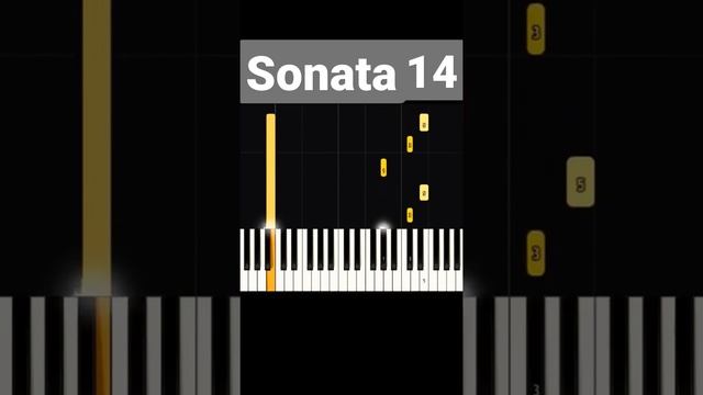 Beethoven - Moonlight sonata 14 #shorts