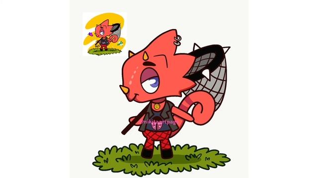 How to draw Animal Crossing New Horizons Flick | Nikitaartpage смотреть онлайн