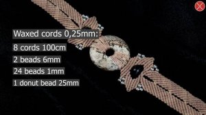 Macrame Bracelet tutorial ｜ How to Make a Macrame Bracelet with Donut bead