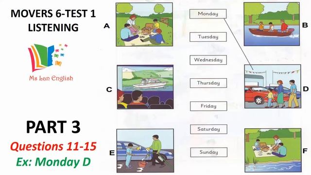 CAMBRIDGE YLE -MOVERS 6 TEST 1- LISTENING PRACTICE