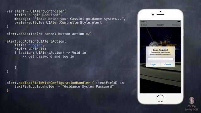 Stanford University iOS App Development Using Swift 15 Application Lifecycle, Alerts, CloudKit смотреть онлайн