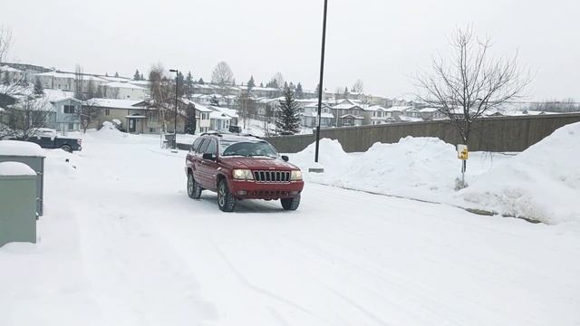 2001 Grand Cherokee WJ in Edmonton snow storm смотреть онлайн