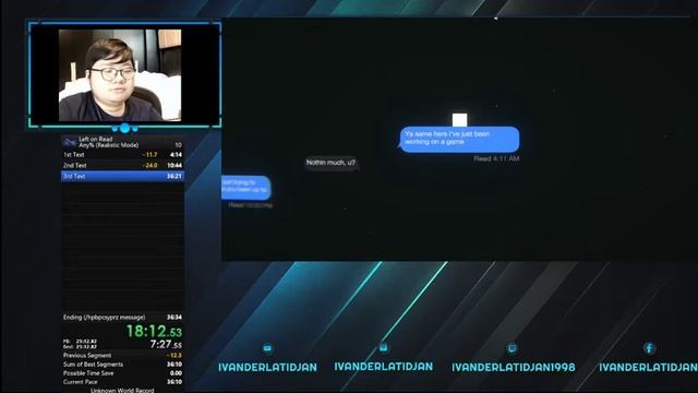 [World Record] Left on Read Any% (Realistic Mode) Speedrun in 36:42.054 - IvanderLatidjan смотреть онлайн