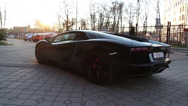 Lamborghini Aventador Start up and Loud revs смотреть онлайн