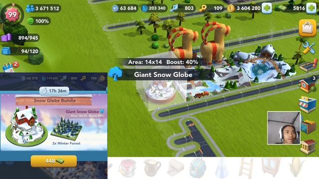 Review Bangunan Winter Holdiay ada Taman Bentuk kambing🐐 | SimCity BuildIt Terbaru смотреть онлайн