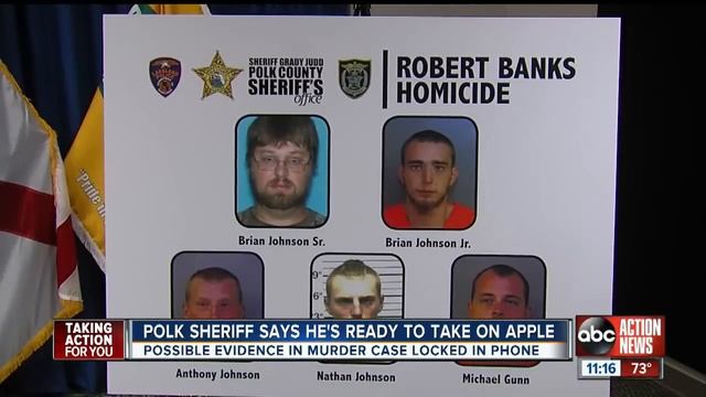 Polk sheriff says he's ready to take on Apple смотреть онлайн