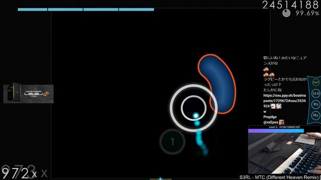 🔴 Varvalian | S3RL - MTC [Expert] +HDDT 99.72% (#2 890pp FC) - osu! смотреть онлайн