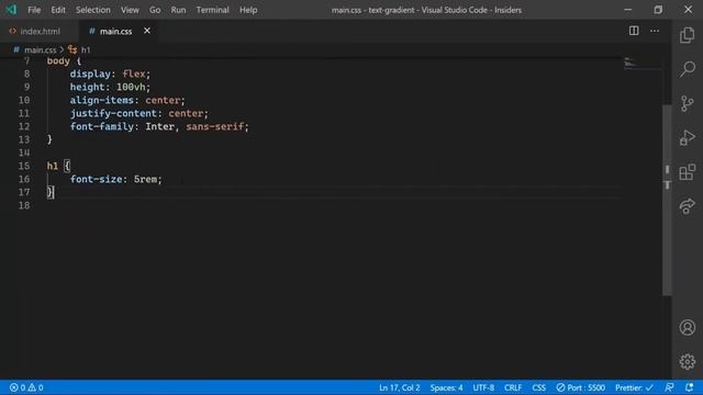 Gradient Text using only CSS смотреть онлайн