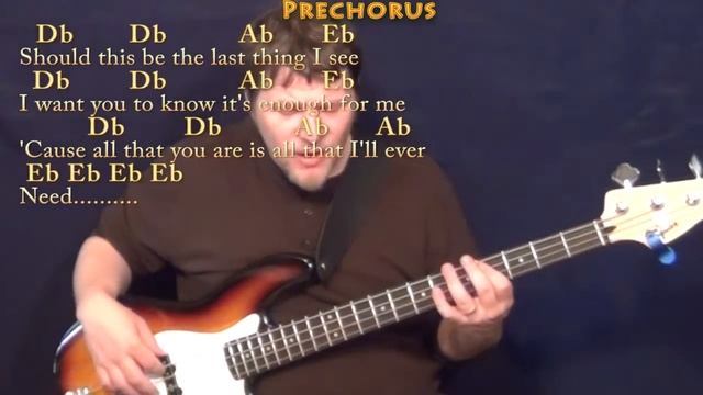 Tenerife Sea (Ed Sheeran) Bass Guitar Cover Lesson in Ab with Chords/Lyrics смотреть онлайн