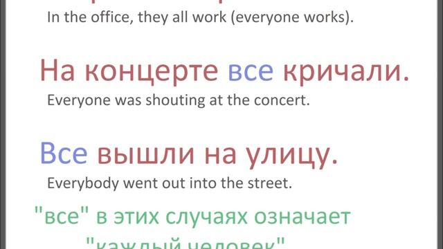 № 99 Учим русский ВСЁ, ВЕСЬ, ВСЕ, ВСЯ смотреть онлайн