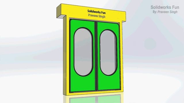 Outward Swinging/Gliding Bus Door Mechanism Working Animation смотреть онлайн