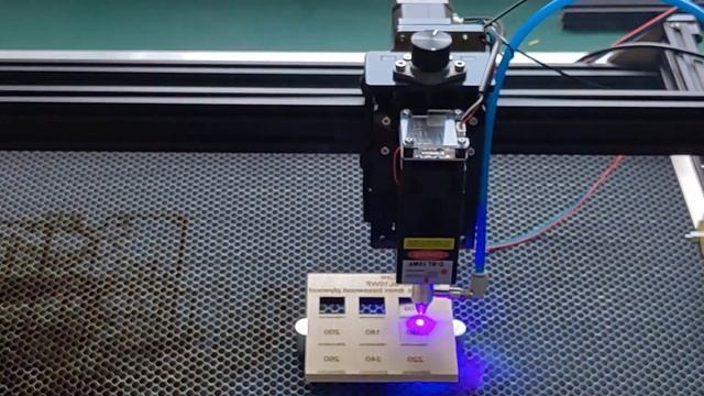 D-BL10WF Laser Module Cutting 8mm Plywood By One Pass