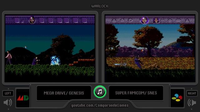 Warlock (Sega Genesis vs Snes) Side by Side Comparison смотреть онлайн