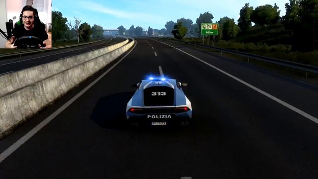 ETS2 EMERGENCY #2 - TRASPORTO ORGANI con LAMBORGHINI HURACAN della POLIZIA! смотреть онлайн