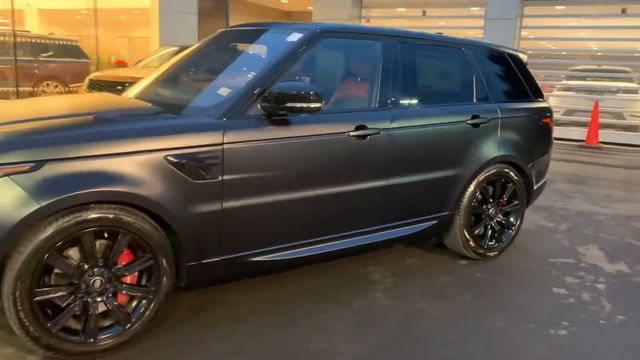 2021 Land Rover Range Rover Sport Matte Black color смотреть онлайн