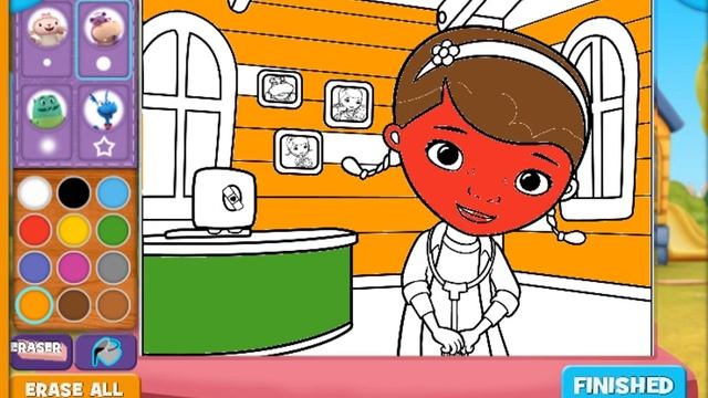 Doc McStuffins Doc's Paiting Pals (Доктор Плюшева: раскраски)