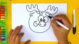 Любимые СМЕШАРИКИ  РыбаКит папа рисует