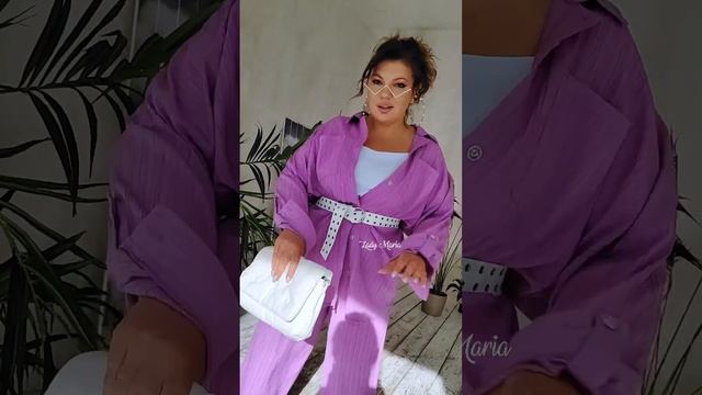 Костюм брючный жатый с брюками палаццо смотреть онлайн