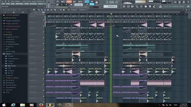 FL Studio 12: Alan Walker - Fade (Justin Apple REMIX) смотреть онлайн