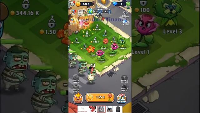 Merge Plants Gameplay Walkthrough Part 1 (iOS, Android) - TINAMO Chanel смотреть онлайн