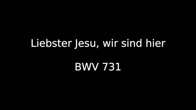 Liebster Jesu, wir sind hier, BWV 731 смотреть онлайн