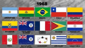 Evolution of ALL South American Flags Over Last 100 Years (1924-2024)