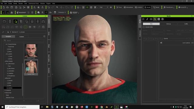 Tutorial.1 Character Creator 3.31 Basis Skin Plugin Einführung.