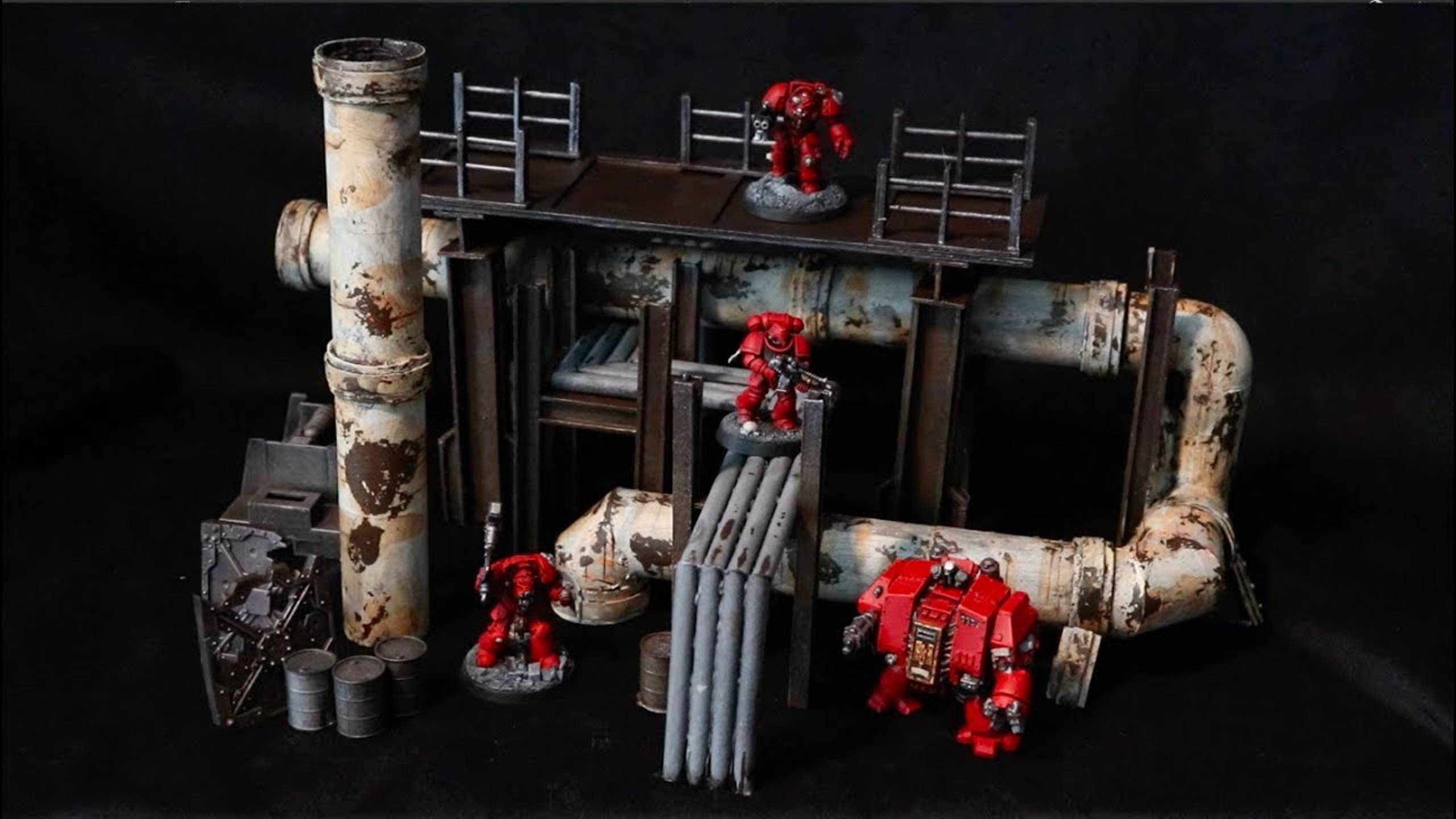 40k Terrain - Pipelines and Conduits - Scratch Built Industrial Tutorial - Necromunda, Kill Team смотреть онлайн