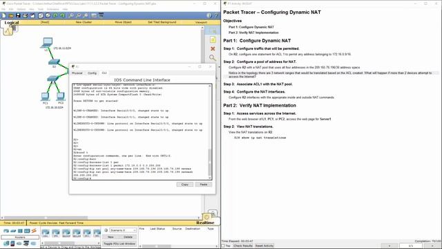 Cisco RnS - Lab 11.2.2.5 Packet Tracer - Configuring Dynamic NAT смотреть онлайн