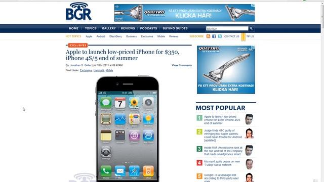 Apple Leaked Lineup? iPhone 3GS Low, iPhone 4 Mid, iPhone 4GS / iPhone 5 High End?! Starting $350? смотреть онлайн
