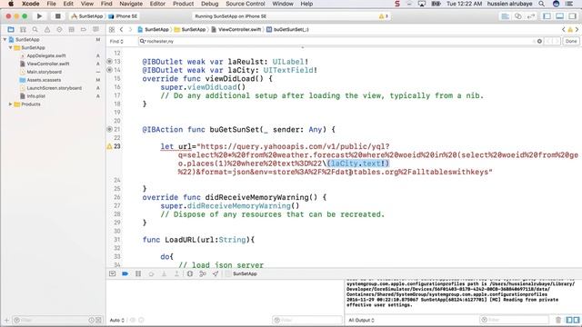 33- ✪ iOS|| Read Json from Web API- تطبيق لمعرفة وقت شروق الشمس смотреть онлайн