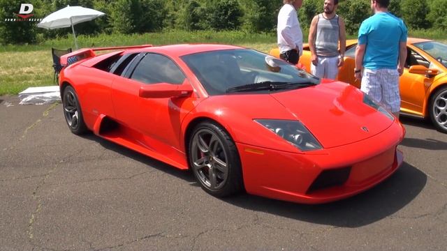 Red Lamborghini Murcielago - Start Up // Acceleration смотреть онлайн