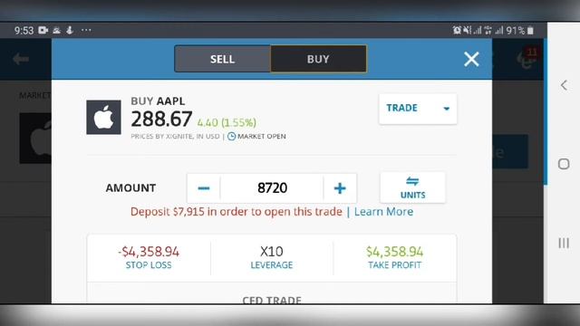 How to buy an apple stock in 2020.#apple #stocks #investing #trading #etoro. смотреть онлайн