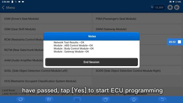 2016 Range Rover Evoque RGTM module online programming смотреть онлайн