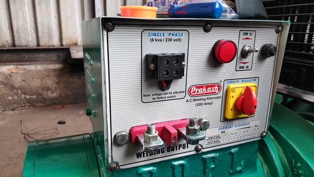 6kva Welding Generator. Diesel generator of 300amp welding current of Prakash Generator. смотреть онлайн