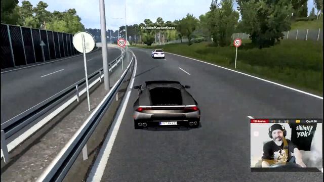 ETS 2 1.41 MULTiPLAYER  LAMBORGHiNi ILE ALMANYA Da TURLAMACA   CANLI/LiVE