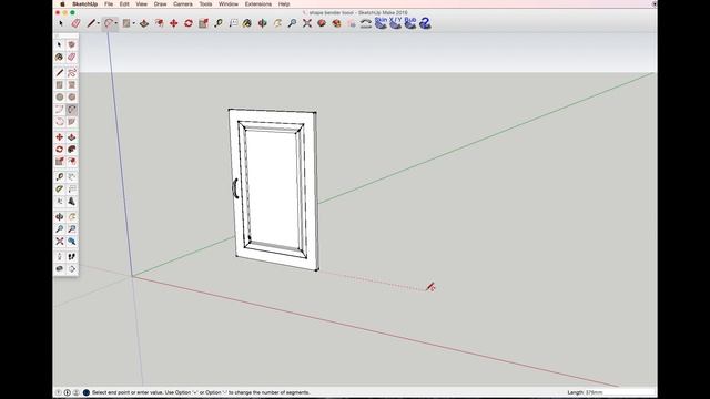 Sketchup tutorial easy Shape bender tool - bending doors смотреть онлайн